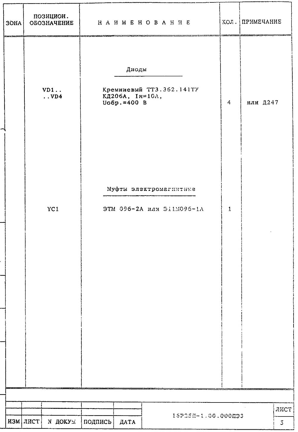 Перелік елементів токарно-гвинторізного верстата 16Р25П
